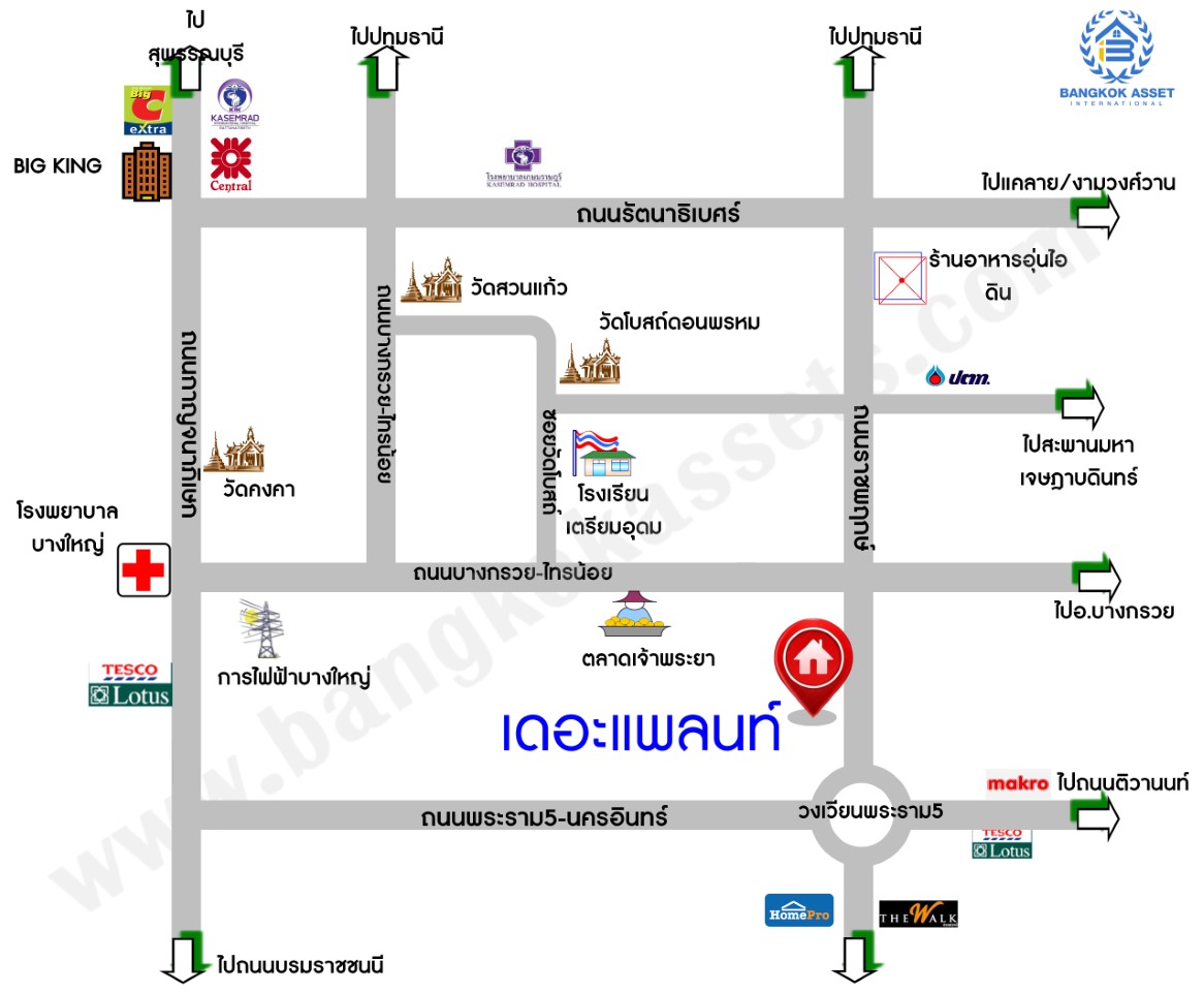 บ้านมือสองตกแต่งใหม่ ม.เดอะแพลนท์ ราชพฤกษ์-พระราม5 หลังมุม! เนื้อที่ 58 ตร.ว. ฟังก์ชัน 3 ห้องนอน 3 ห้องน้ำ จอดรถได้ 2 คัน บนทำเลศักยภาพ เดินทางสะดวก ใกล้วงเวียนพระราม5, The Walk, ทางด่วน ศรีรัช และรถไฟฟ้าสายสีม่วง "สถานีบางรักใหญ่"